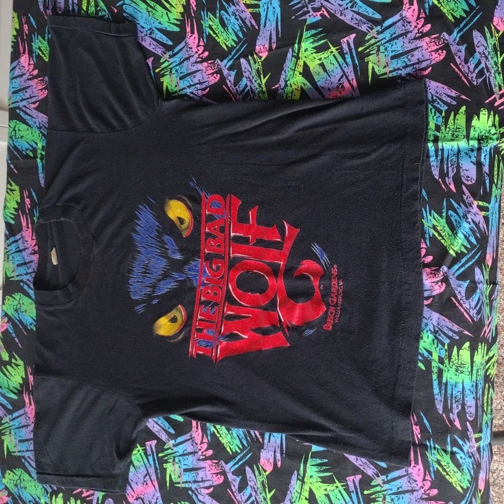 VTG 80s RARE Big Bad Wolf Busch Gardens T-Shirt